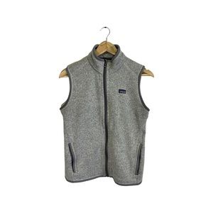 Patagonia grey fleece vest size medium